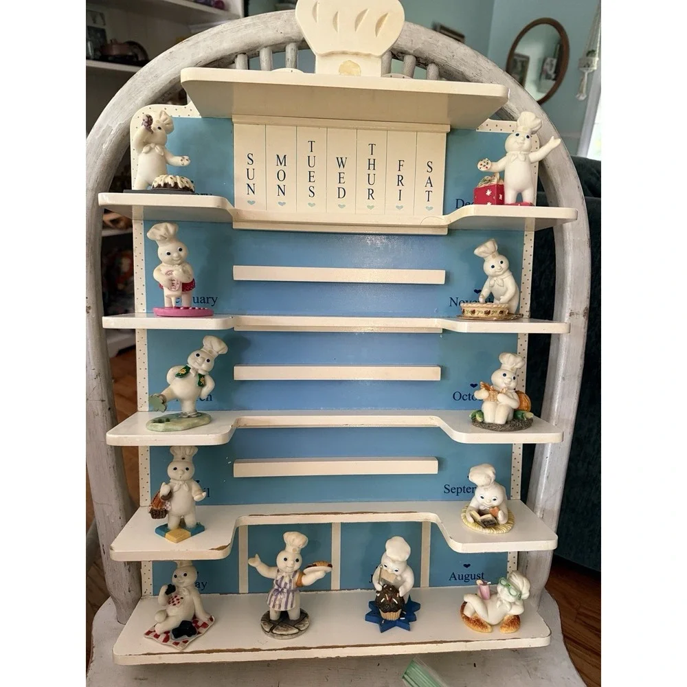 Danbury Mint Pillsbury Doughboy Calendar Complete All Figurines Tiles 1997